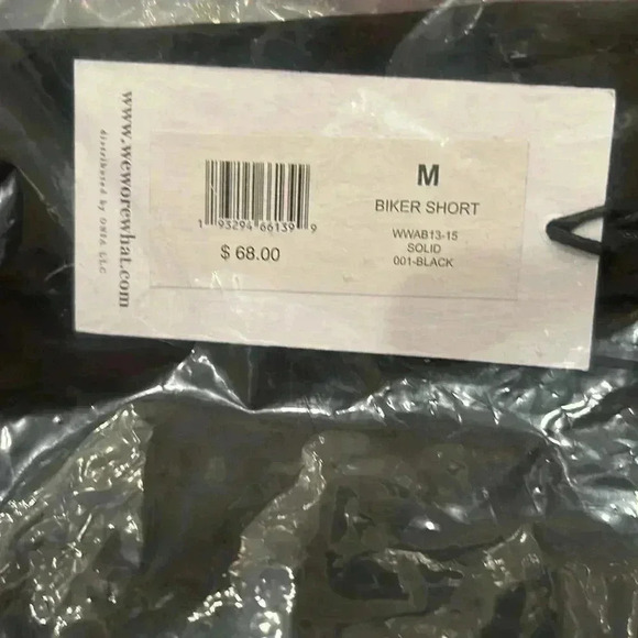 WeWoreWhat Lace-Up Biker Shorts Corset Details Black High Rise - Picture 5 of 6